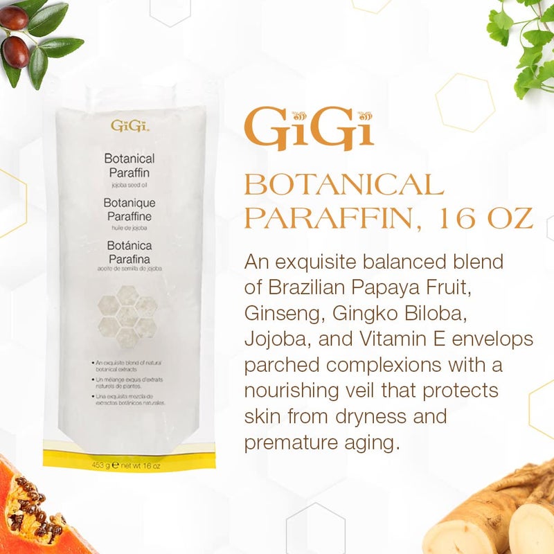 GiGi Botanical Paraffin Wax Refill with Jojoba Oil â€“ Block for Hands & Feet, Moisturizing Spa-Grade for Paraffin Bath & Therapy Machine, 16 oz - Image 2